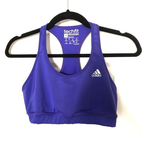 adidas techfit Sports Bra - Size Medium - Picture 1 of 8